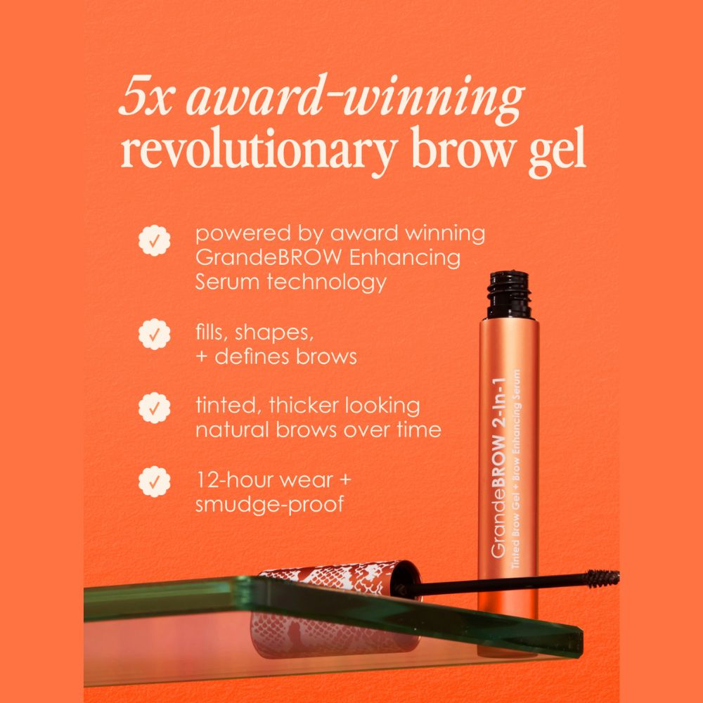 GrandeBROW 2-In-1 Tinted Brow Gel + Brow Enhancing Serum 3.5ml