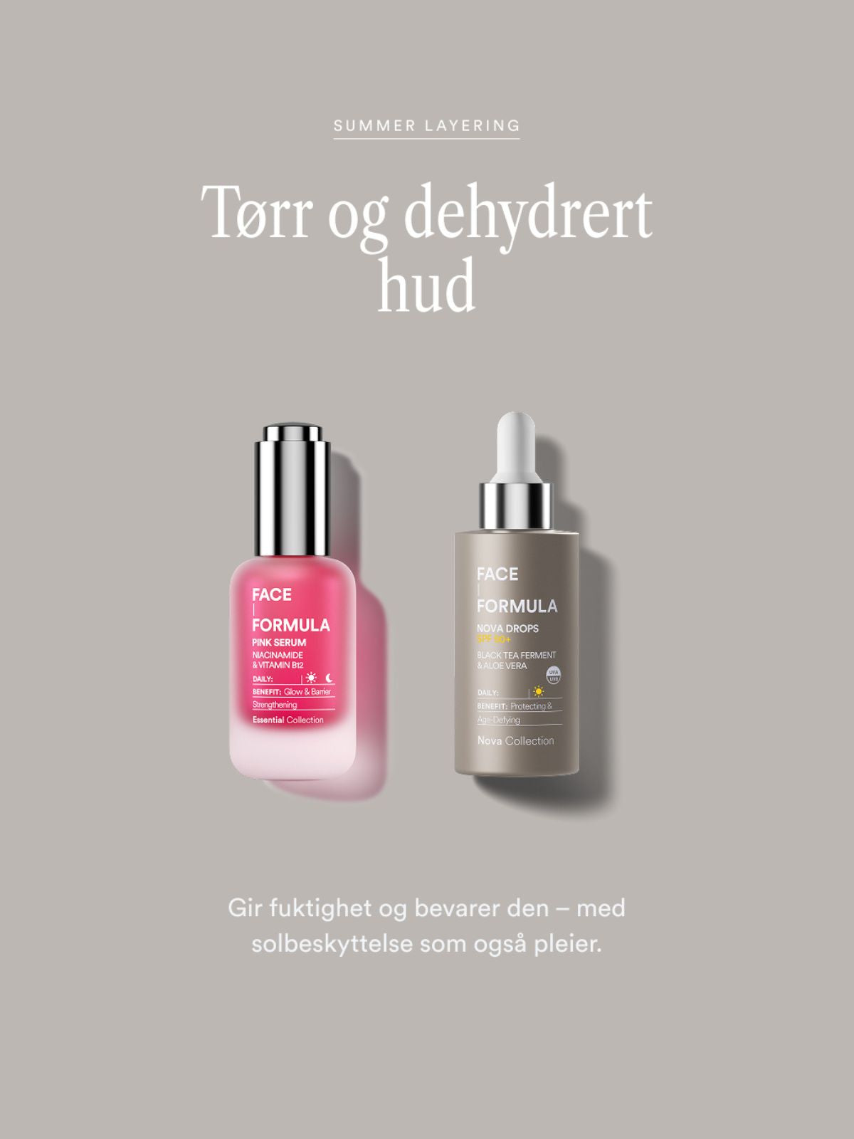 Pink Serum + Nova Drops SPF50