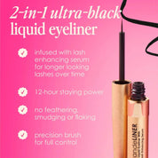 GrandeLINER Liquid Eyeliner with Lash Enhancing Serum 1,5ml