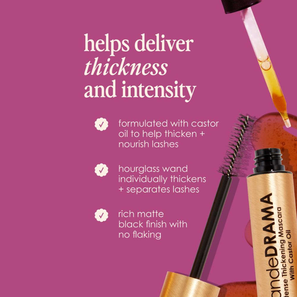 GrandeDRAMA Intense Thickening Mascara with Castor Oil 9g