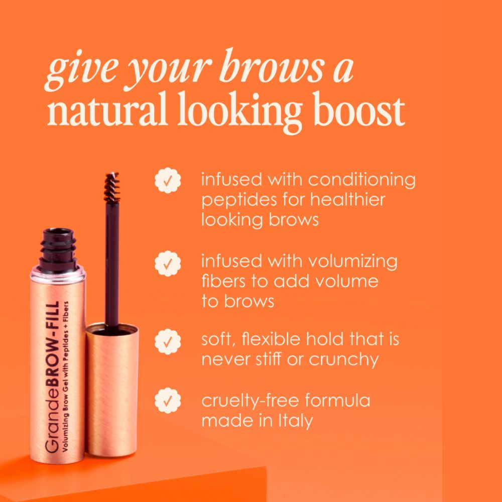 GrandeBROW-FILL Volumizing Brow Gel with Fibers & Peptides Light