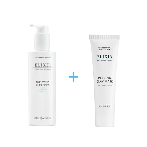 Purifying Cleanser + Peeling Clay Mask