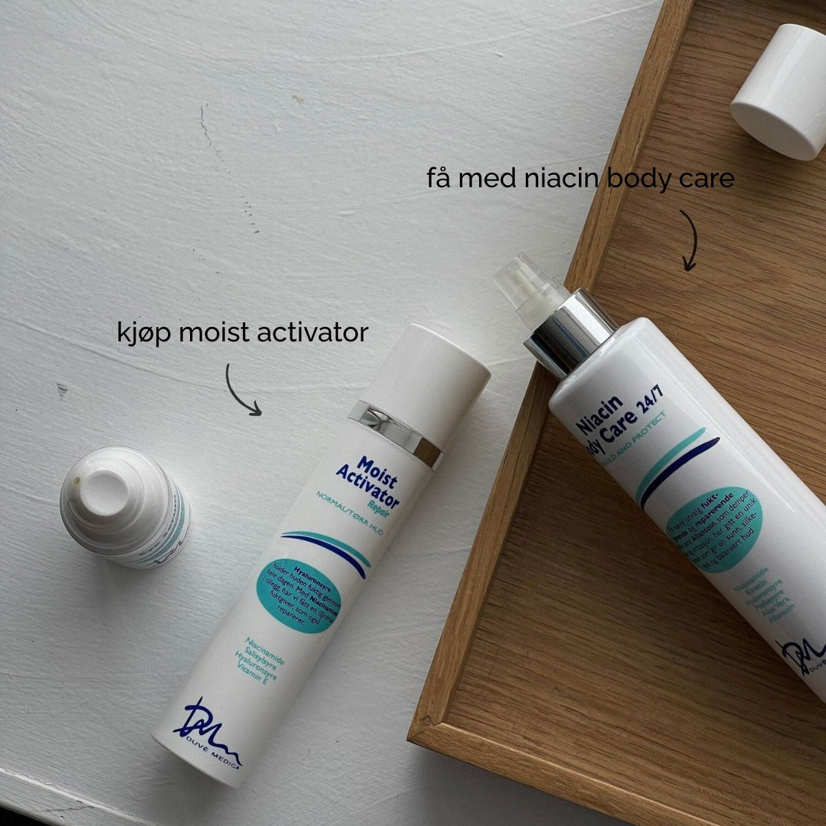 moist activator + niacin body care