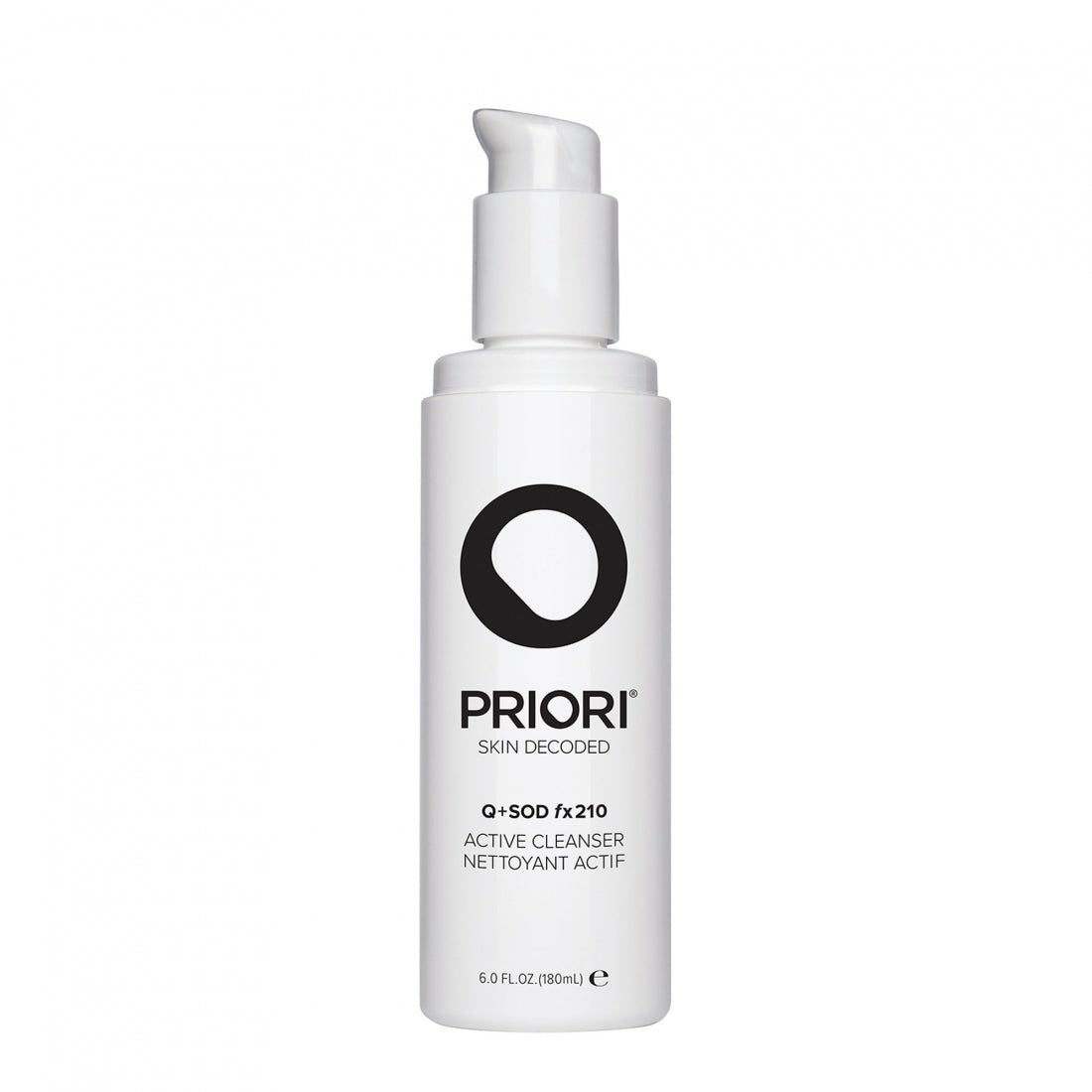 Priori Q+SOD fx210 Active Cleanser 180ml